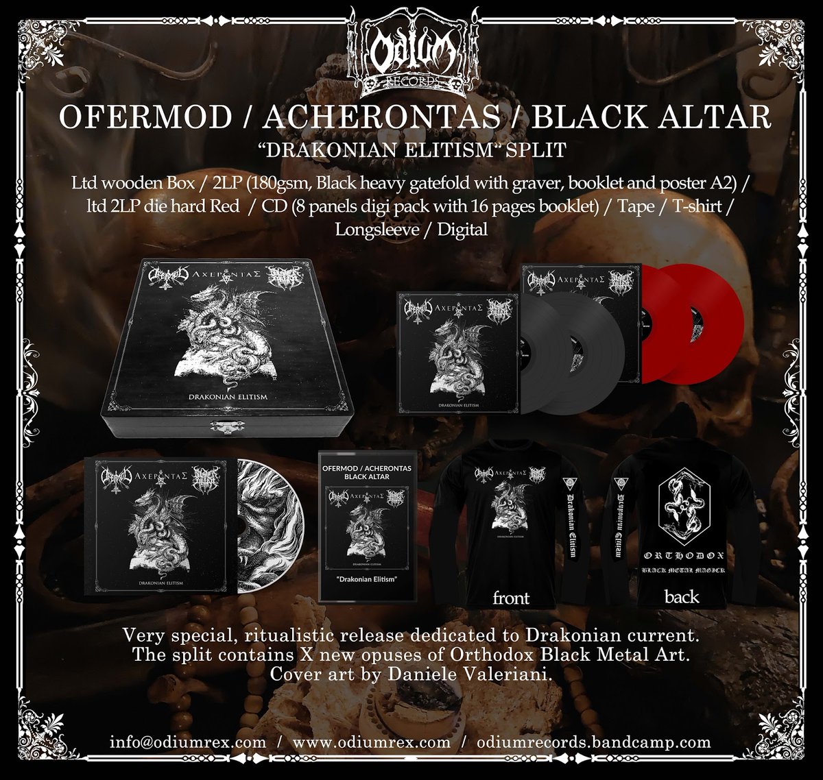 NeKronos's tweet photo. BLACK ALTAR 🇵🇱 - START PRE-ORDERS FOR "DRAKONIAN ELITISM" SPLIT! - [2023.06.14] 🤘💀🤘

More info. at Nekronos Promotion Hell official site:
https://t.co/V8QOkzXq6n

#blackaltar #blackmetal #shadow #odiumrecords #ofermod #acherontas #splitalbum #split #polandblackmetal https://t.co/CbnxJpASRh