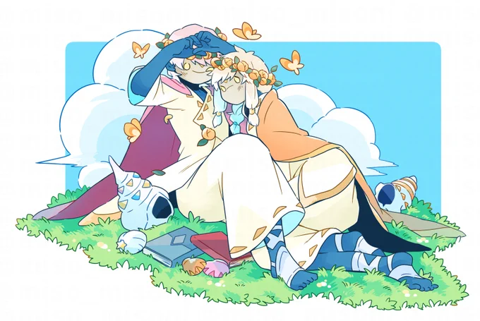 貝蝶×白い服。
