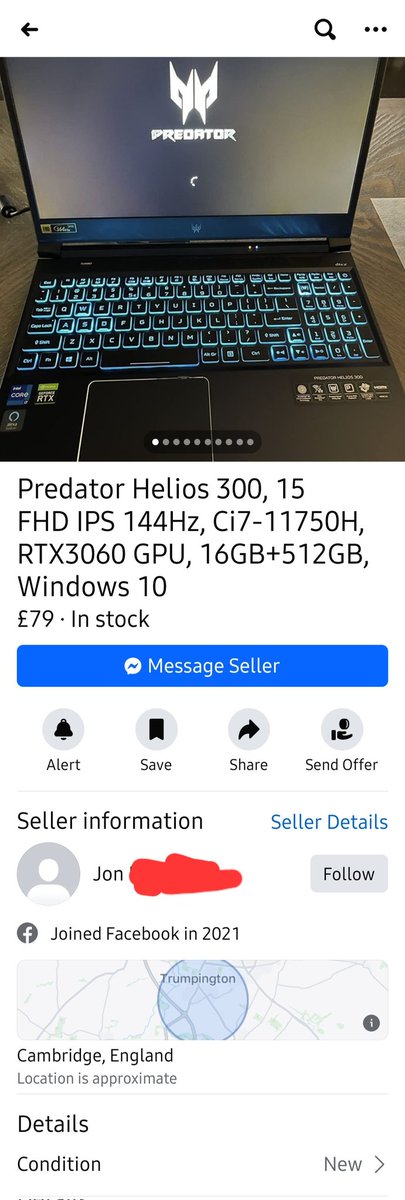 HeadsUpItsaScam's tweet photo. Well... I've never seen a scam like this before. There are alot of these listing's all by different people. @facebook
-
#SCAM #scammer #Report #Awareness #fake #ScamAlert #scamawareness #FacebookScam #facebooksupport #Facebookmarketplace https://t.co/PEYszqHJo9