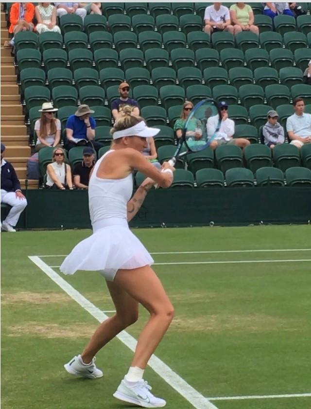 AkilDhalla's tweet photo. Good fortune to be allocated two tickets for Wimbledon 2023 for the middle Sunday. Saw Maria Bouzkova (Czx) V Marketa Vondrousova(Czx). Marketa becomes Wimbledon champion, the first unseeded player, saw Fraces Tiafoe (USA) V Grigor Dimitrov.  Strawberry and cream a must at Wimbl. https://t.co/i0CCKDGqcS