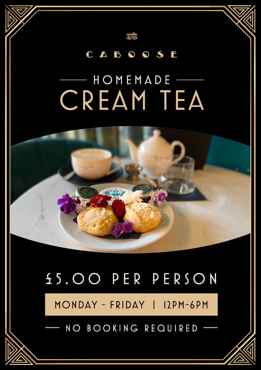 A little Sunday treat on this wet Sunday!

£5 Cream Tea with your choice of hot drink! ☕️ 

Give us a call to book a table. 📞