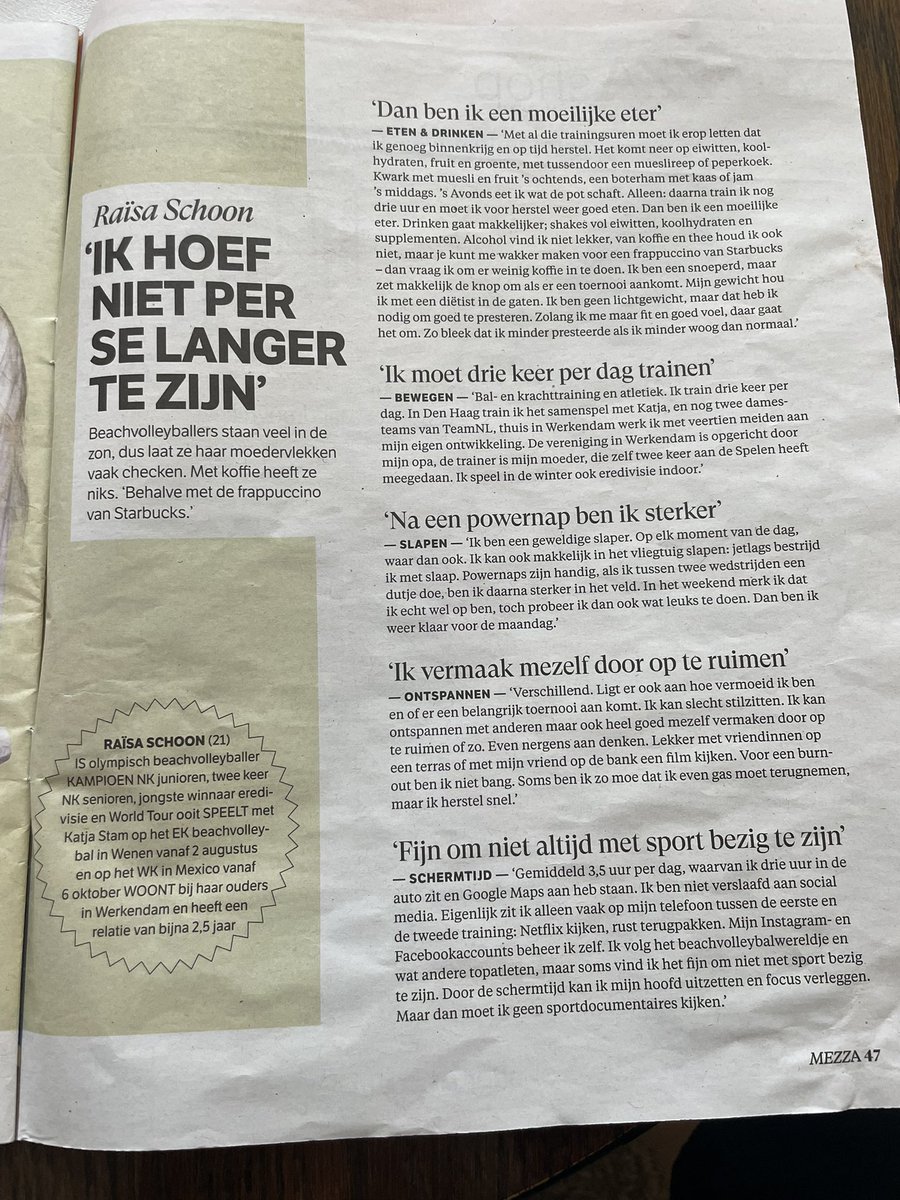 @AlgemeenDagblad  zaterdag 29 juli 😍 #mindset💪