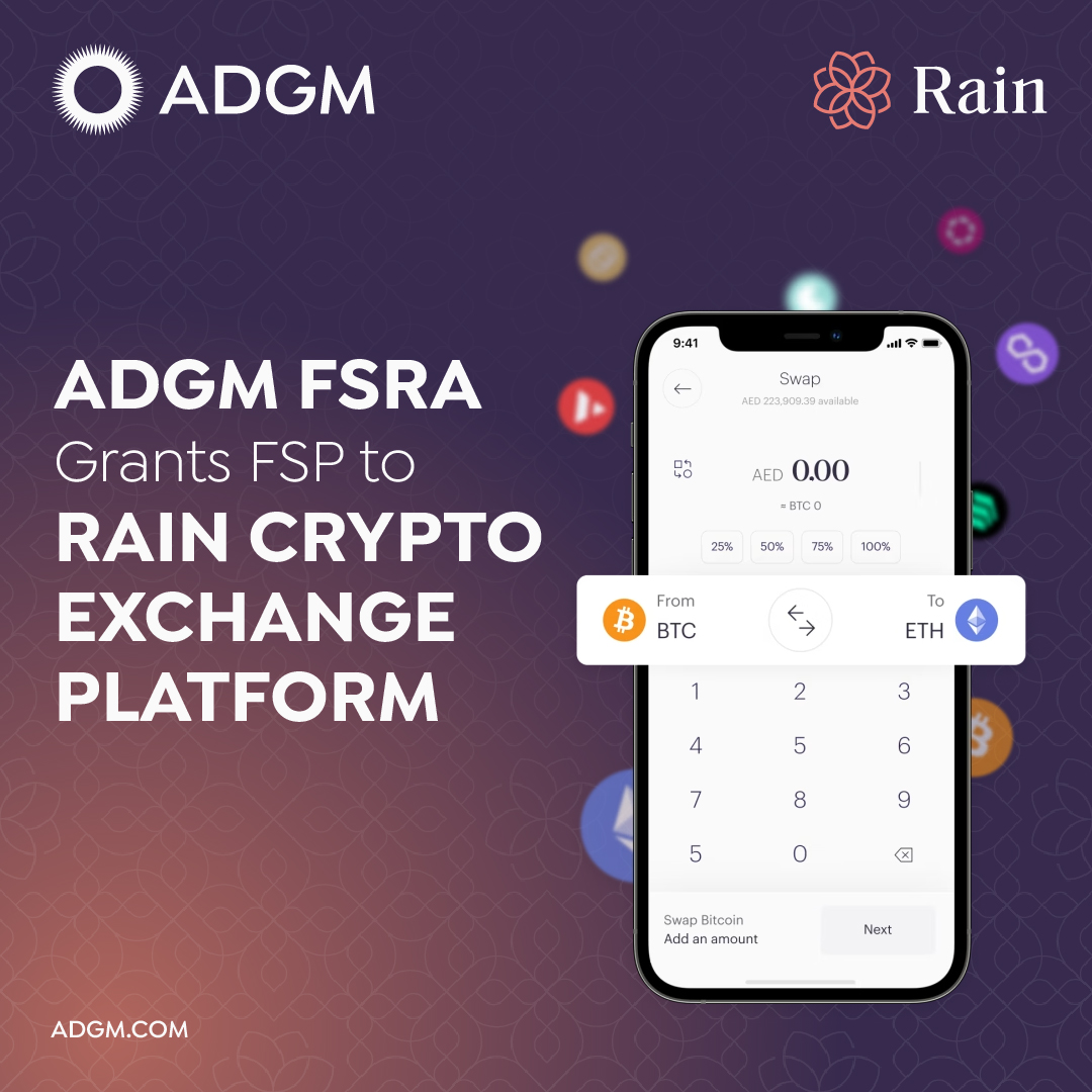 Proud to be pioneering the future of crypto in the UAE 🇦🇪. @rain was  first in Bahrain, now first in the UAE, and will continue being first in  all of the countries