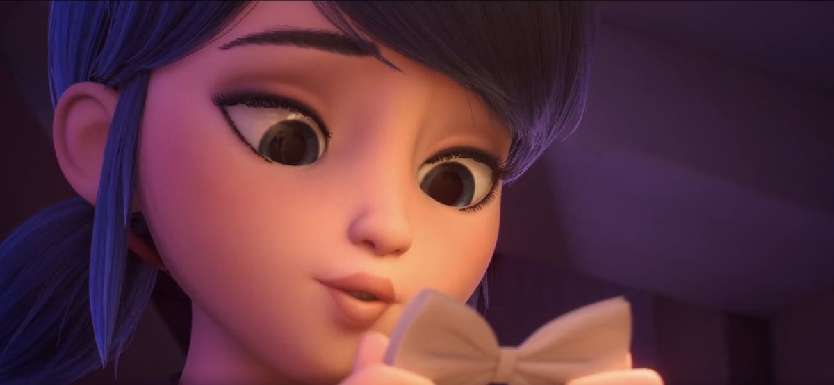 angnoirs's tweet photo. #MLBMovieSpoilers 
not sure how he got it BUT ADRIEN WORE MARINETTE’S GIFT FOR HIM TO THE BALL!!!! THAT’S THE BOWTIE SHE MADE FOR HIM!!!! GET OUTTT https://t.co/mKTRB6tqQU