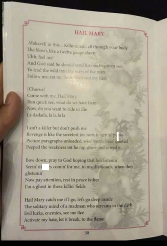 "Hey, boss, where should I get the words for "Hail Mary" for our prayer book?"

"Just punch 'Hail Mary' into a search engine and copy/paste whatever comes up."

"Got it."