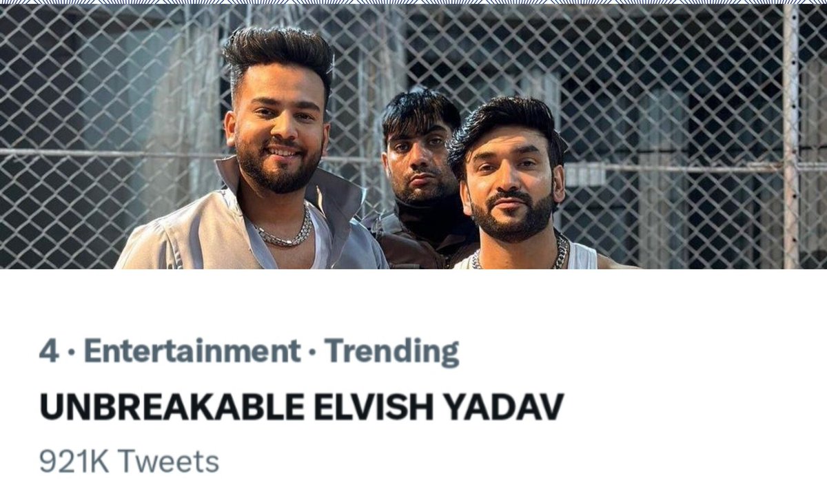 SantoshMax1's tweet photo. Just Keep Going Elvish Army.
Just 79K more to our another 1M Tweets.

UNBREAKABLE ELVISH YADAV https://t.co/5b2r04lLFd