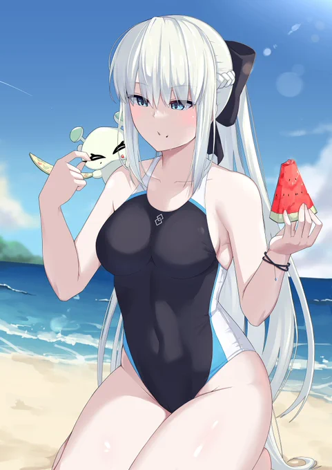 ありがとう…ありがとうFGO 水着モルガン予想服装は欠片も当たらなかったけど モルガンを描き続けてよかった… #FGO8周年 #水着モルガン