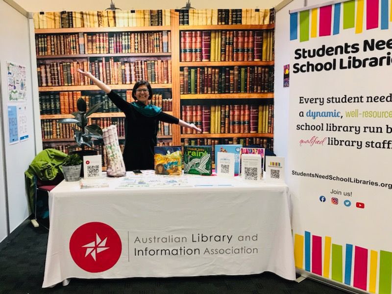 Thank you to Trish, Jacqui and the ALIA team for promoting   #StudentsNeedSchoolLibraries at the National Primary Principals Conference in Hobart.
