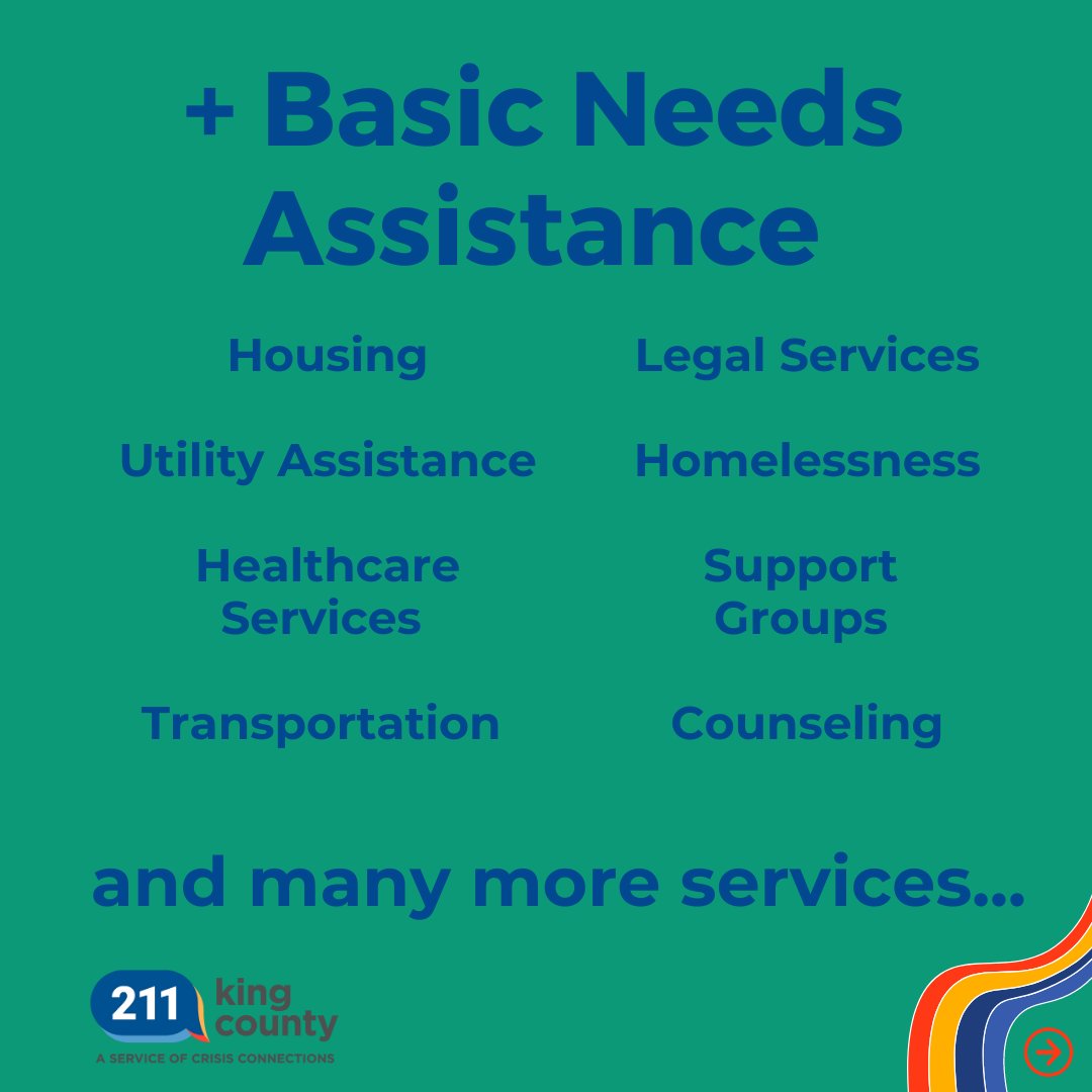 CrisisCXNs's tweet image. Have you heard about all the health and human services 211 can help with? 💛

Our specialists can assist you with finding the resources you need! 🤝

Reach out M-F, 8 - 6 ☎️
Just dial 211! 
#BasicFood #TBISupport #CommunityLivingConnections