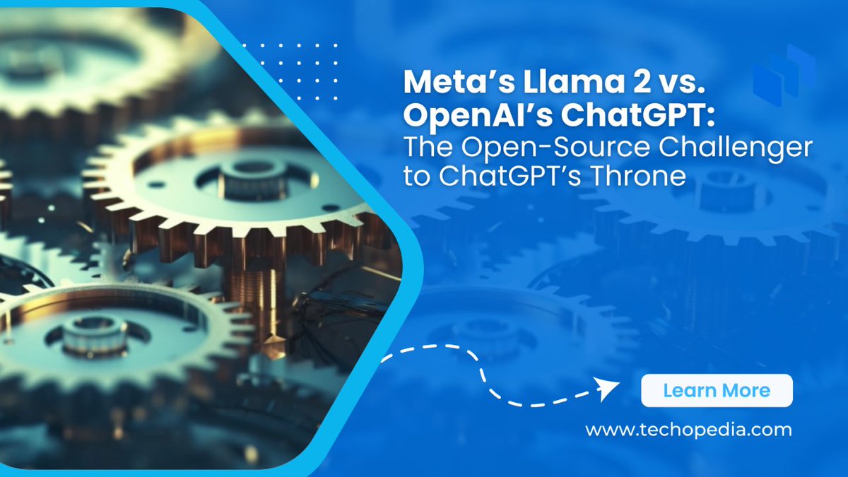 techopedia's tweet image. While Llama 2 isn’t in the position to dethrone ChatGPT any time soon, Llama 2 does have some critical differentiation.
Learn more: mtr.cool/nhtezdbhly

#MetaVsOpenAI #Llama2Challenge #ChatGPTComparison #OpenSourceAI #AIChallenger