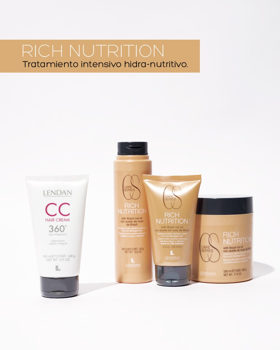 LendanCosmetics's tweet photo. Combina la CC Hair Cream para potenciar los resultados🚀. 

🌟 Tratamiento Intensivo Hidro-Nutritivo
🎨 Tratamiento Protector del Color

#Lendan #LendanCosmetics #CareSeries #Summer #HairCare #cabello #cuidadocabello #proteccioncolor #cabellocoloreado #nutricion #cabelloseco https://t.co/sLLusoMyV6