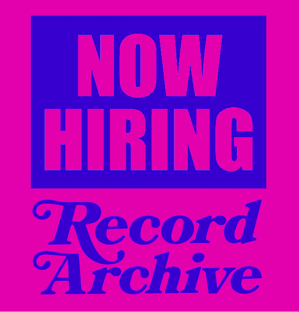 Tuesday August first! Hiring event at the Record Archive! Interview on the spot! 11am!