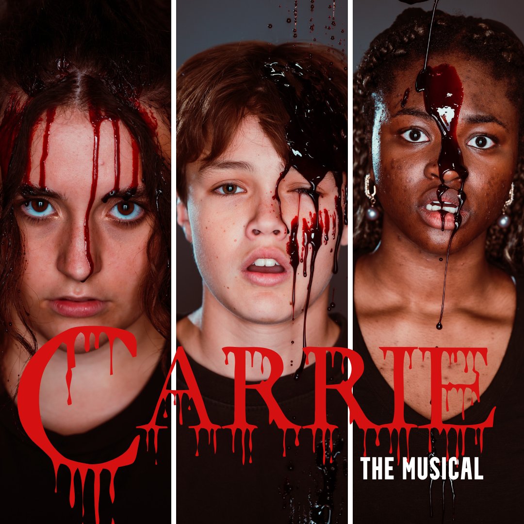 HITSbackstage's tweet photo. Don't get on the wrong side of these following three talented young actors of #CARRIEtheMusical 
Lillie Eichenlaub as CHRIS HARGENSEN
Liam Niznik as BILLY NOLAN
Mikayla Ejeh as NORMA WATSON

CARRIE the musical
August 4 · 5 · 6 · 10 · 11 · 12
Tickets https://t.co/Va6PD2i3if https://t.co/MYE4sI7ZWg