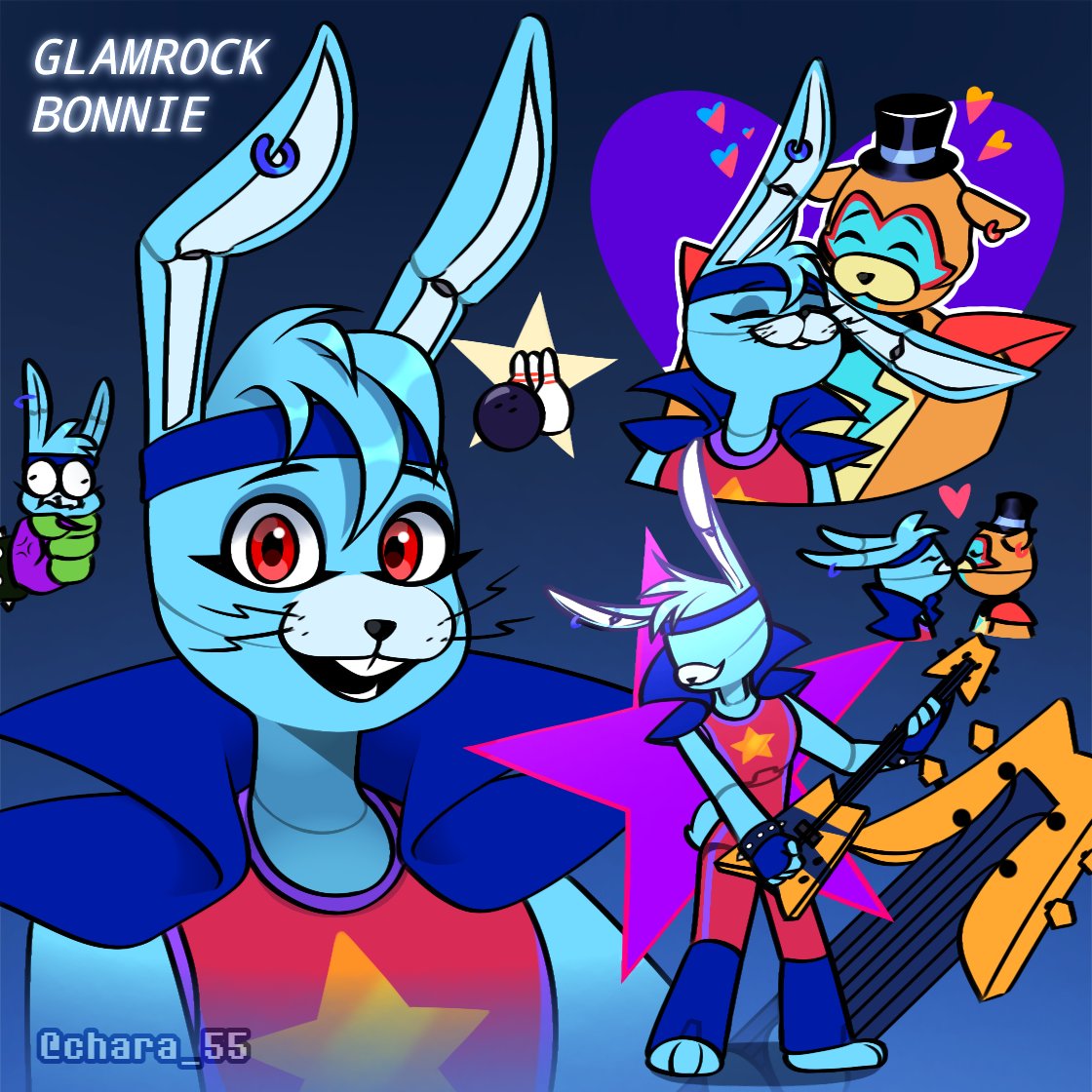 X-এ Soup: Bonus when I drew Glamrock bonnie #FNAF #fivenightsatfreddys  #FNAFRuin #GlamrockFoxy #GlamrockChica #GlamrockFreddy #GlamrockRoxy  #GlamrockMonty  / X