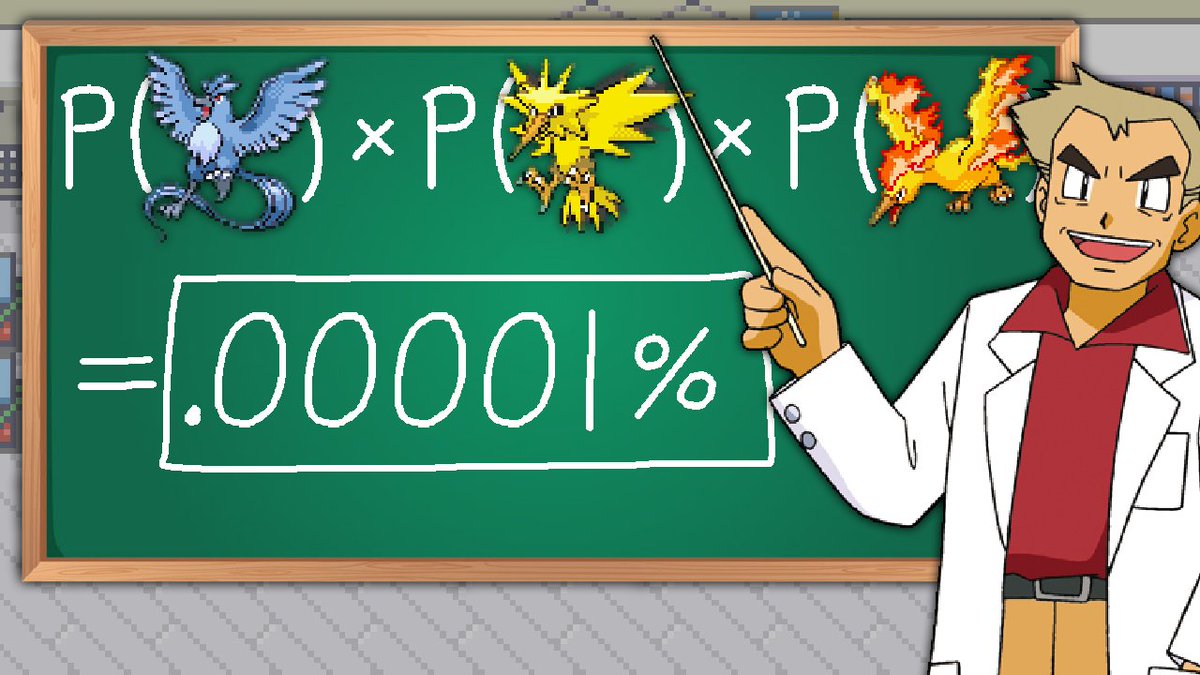 adefgames's tweet photo. Introducing:
"The Math Behind the Unluckiest Moments in all of Pokémon"

I'm very proud of this video; go watch it and let me know what you think!

It features discussion of some of the most unbelievable clips you've never seen.
Retweet &amp; spread the word!
https://t.co/DaQ28H8zkW https://t.co/CCBbiYuZmI
