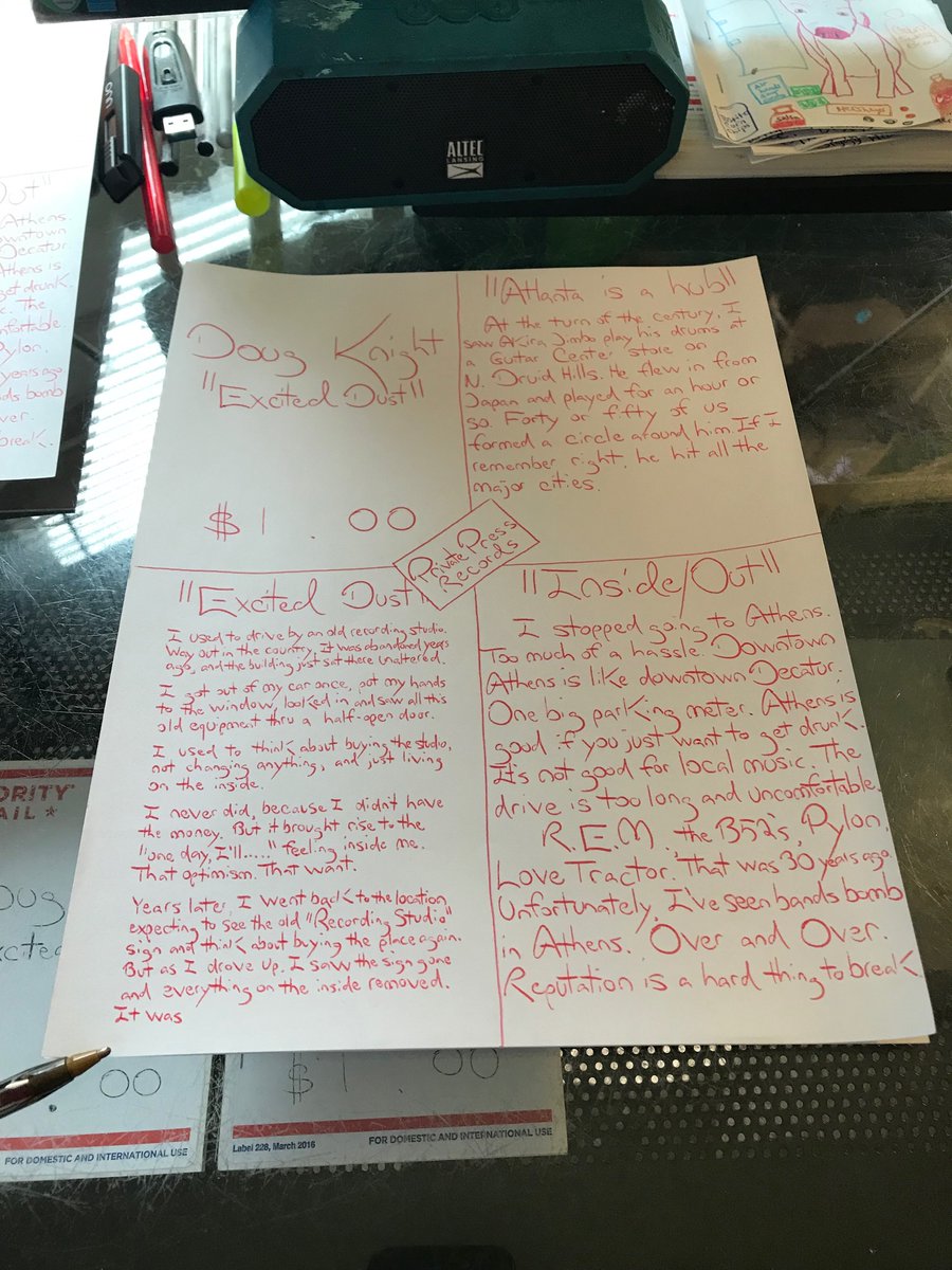 doug_knight_'s tweet photo. Working on full sheets #DougKnight #ExcitedDust #FullSheet #PrivatePressRecords #Nonfiction #NonfictionWriter https://t.co/Suyy65tXIE