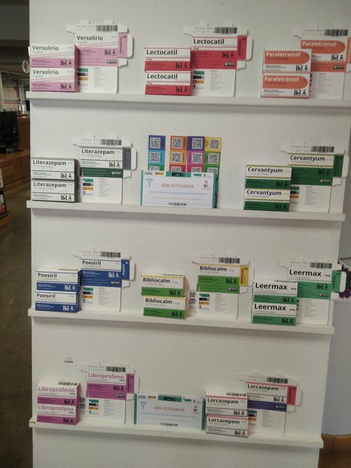 😍📚💊 Una biblioteca monta una «farmacia literaria» para combatir dolencias a través de la lectura

🔗 julianmarquina.es/una-biblioteca…

📚 #Bibliotecas
👪 #BibliotecasPúblicas
📖 #Lectura
📘 #Libros
🔖 #Biblioterapia