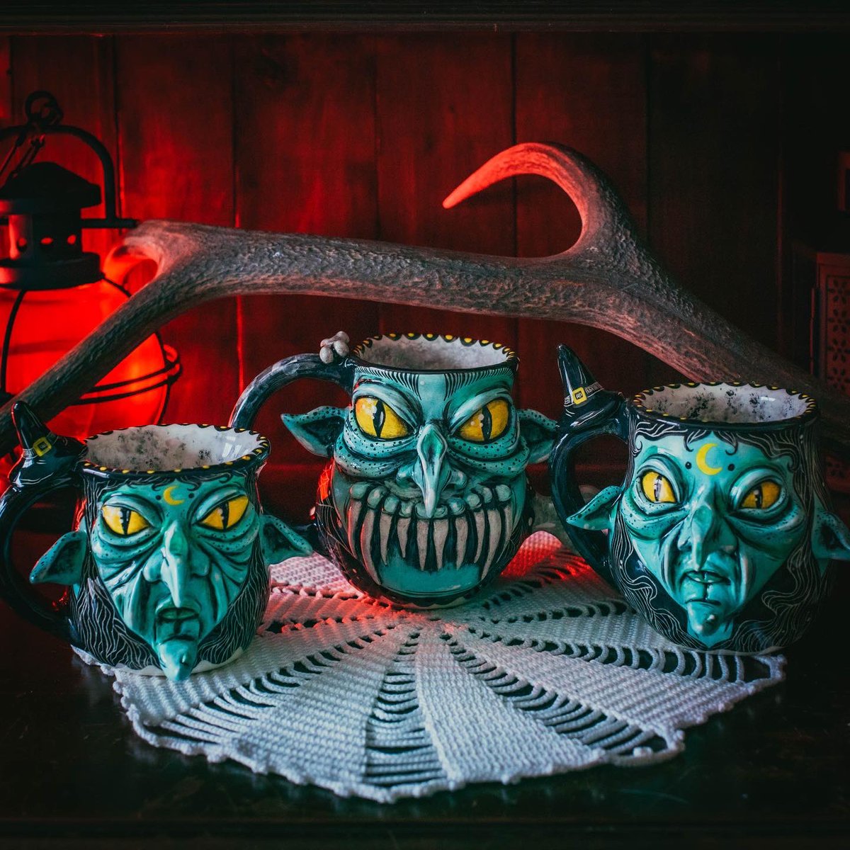 hellgryn's tweet photo. the witches and the troll are going to their new homes! ✨ https://t.co/R2s8qmMCja