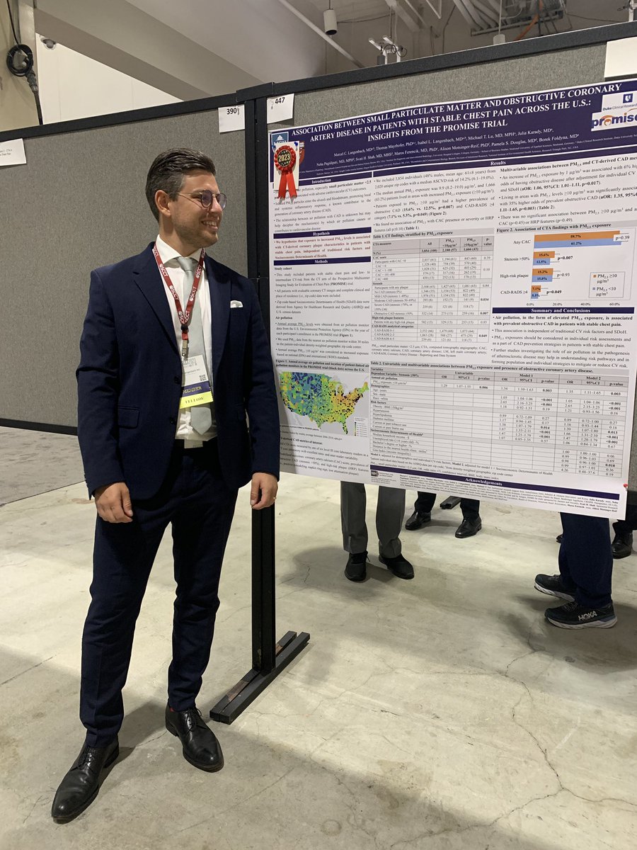 🏅Young investigator award finalist by @Heart_SCCT at #SCCT2023 for our study about air pollution and CAD

🫀Teamwork @CIRC_MGH / @DCRINews

@BFoldyna @pamelasdouglas @ILangenbach_MD @th_mayrhofer @CardiacCTGuy @michael_t_lu @KaradyJ @NPagidipati @SvatiShah Alison Motsinger-Reif