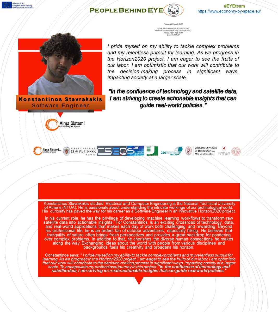 EYEEUProject1's tweet photo. People Behind EYE - Konstantinos Stavrakakis
https://t.co/dhl2dePqxn
#EYE #EYEteam #Horizon2020 https://t.co/LGamTlxAiq