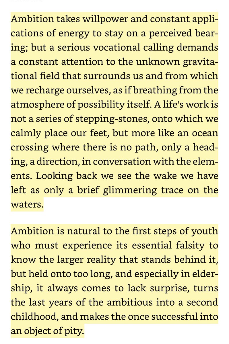 patrick_oshag's tweet photo. I’ve been banging my head against the wall trying to articulate my definition of “Life’s Work” 

Then @GrahamDuncanNYC pointed me to this, by the incredible poet David Whyte

Hard to imagine improving this discussion: https://t.co/WQaz9rDCws