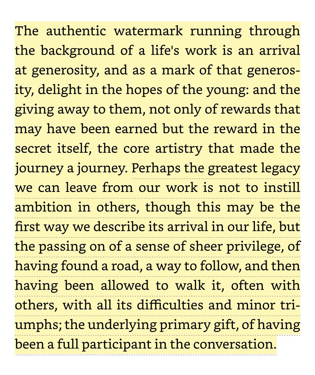 I’ve been banging my head against the wall trying to articulate my definition of “Life’s Work” Then @GrahamDuncanNYC pointed me to this, by the incredible poet David Whyte Hard to imagine improving this discussion: