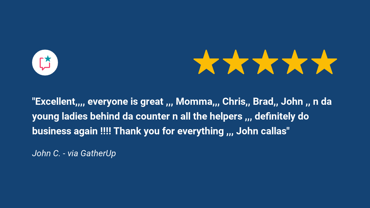 kaufoldstore's tweet photo. Another great review from one of our customers... https://t.co/XvzQregrCG