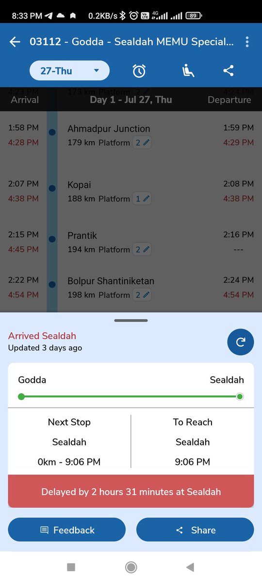 GuinRittik's tweet photo. @IRCTCofficial 
Why is this train late every day?  I have never seen a day that arrived on time!  People's time has no value! https://t.co/299McaEiE1