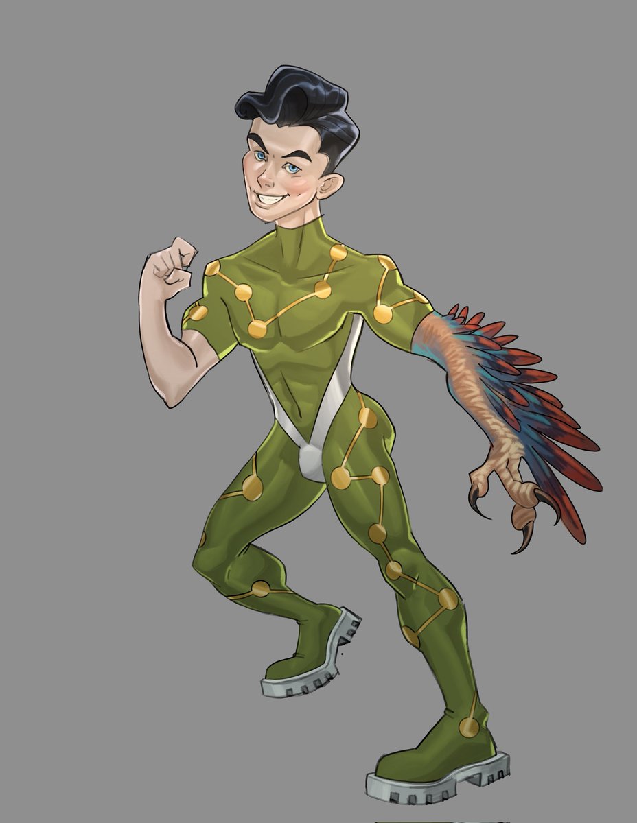 Excited to get back to playing Dino Boy in my friend's game of #Masks a ttrpg about teen superheroes, after a few weeks off.