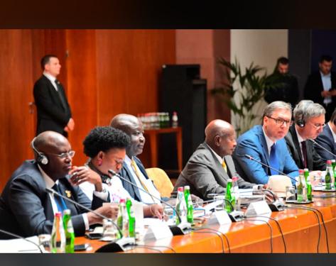 DrRwamiramaBK's tweet photo. Attending the Serbia- Uganda business meeting and also participated in the signing of an MoU under @MAAIF_Uganda. Serbia intends to add value to Coffee, Tea and Cocoa. 

Value addition to our agricultural produce creates more quality and adequate demand for the products https://t.co/QDHy2ZoW5N