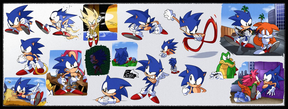 A buncha Sonics and a few.
23.09.22
#SonicTheHedgehog #MilesTailsPrower #VectorTheCrocodile #AmyRose