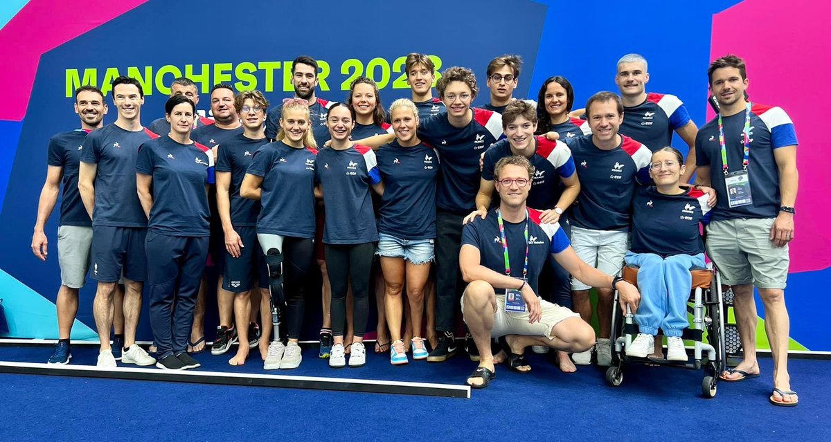 RETOUR DANS LE GRAND BAIN MONDIAL 🏊‍♂️
Nos 13 nageurs tricolores seront à Manchester du 31 juillet au 6 août pour disputer le Championnat du Monde de para natation, événement annoncé à guichet fermé, qui réunira l’élite mondiale représentant 600 nageurs.
👉 bleushandisport.com/actualites/ret…