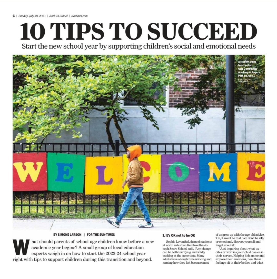Pick up the Sunday <a href="/Suntimes/">Chicago Sun-Times</a> for an incredible 24-page back to school guide!

It has so much for kids and parents: tips for success, media literacy, the latest on new edu laws, mental health, social media and more. Plus columns by <a href="/natalieymoore/">Natalie Y Moore</a>, <a href="/_ismaperez/">Ismael Pérez</a> and <a href="/ChicagosMayor/">Mayor Brandon Johnson</a>.