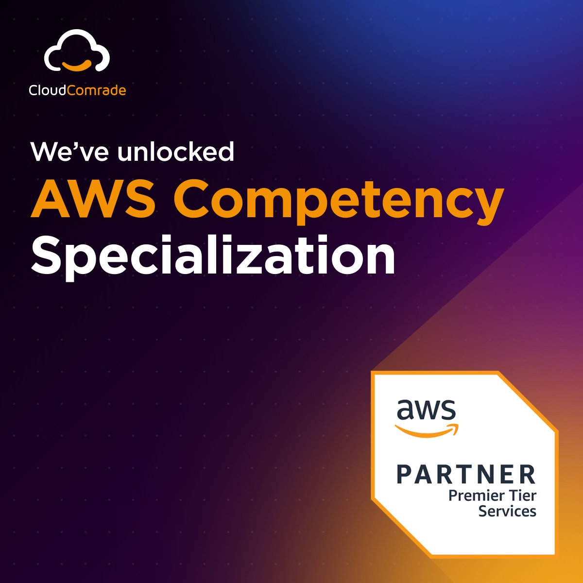 Achieving this specialization in <a href="/awscloud/">Amazon Web Services</a>  Competency serves as recognition for our showcased technical proficiency and verified track record of customer achievements. THANK YOU to all our customers for putting their trust in us!

#cloudsolutions #awspartner #customerobsessed
