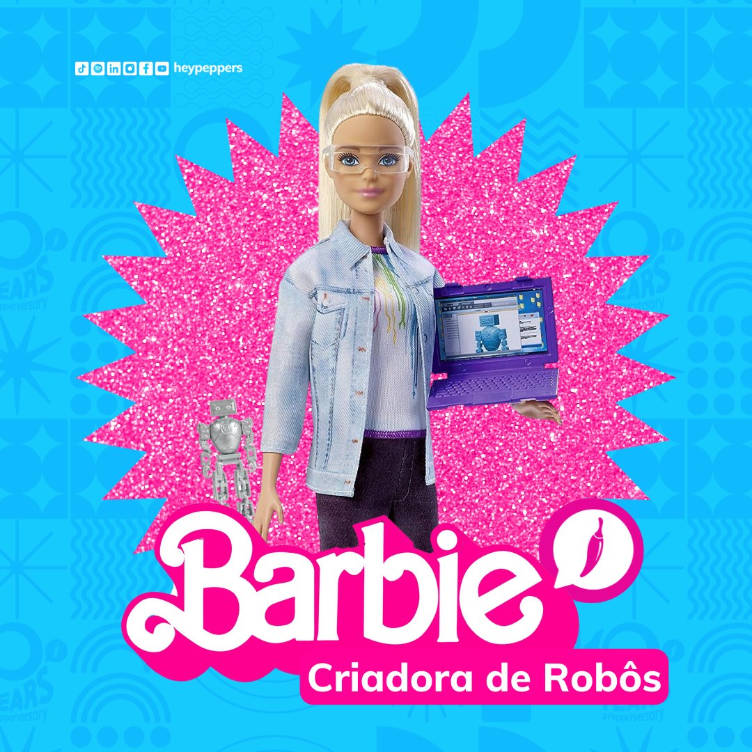 heypepperssa's tweet photo. Na Hey Peppers! tem Barbie de todos os estilos! 🩷Conta pra gente nos comentários, qual Barbie Pepper Style você é? #HeyPeppers #HeyPeppersSA #Barbie #BarbieStyle #BarbieMovie #FilmeBarbie https://t.co/KkDX62Xe6b