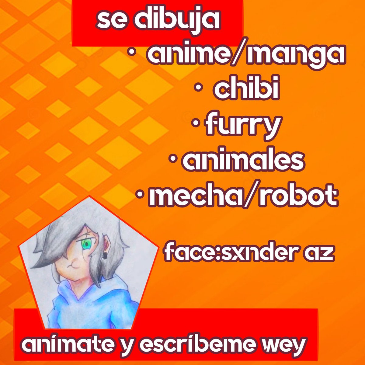 SxnderAZ's tweet photo. Open comisión contactame por priv
#draw #dibujo #art #artist #comissionsopen #comision #comisione
#dibujo #venta #drawing https://t.co/o9m6cGxEKL