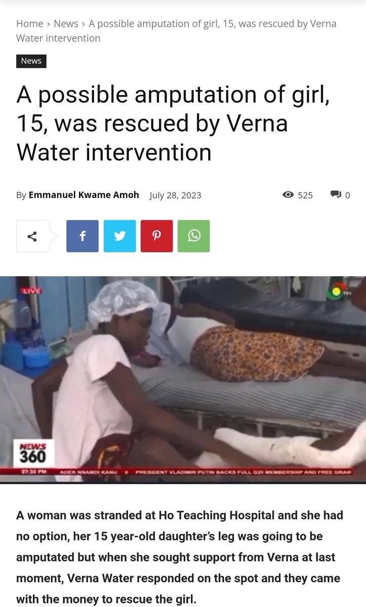 verna_water's tweet photo. Verna Mineral Water donates towards surgery for 15 year old girl at Ho Hospital.
#ShareLove
#VernaChangingLives https://t.co/9WKIAHNyIK