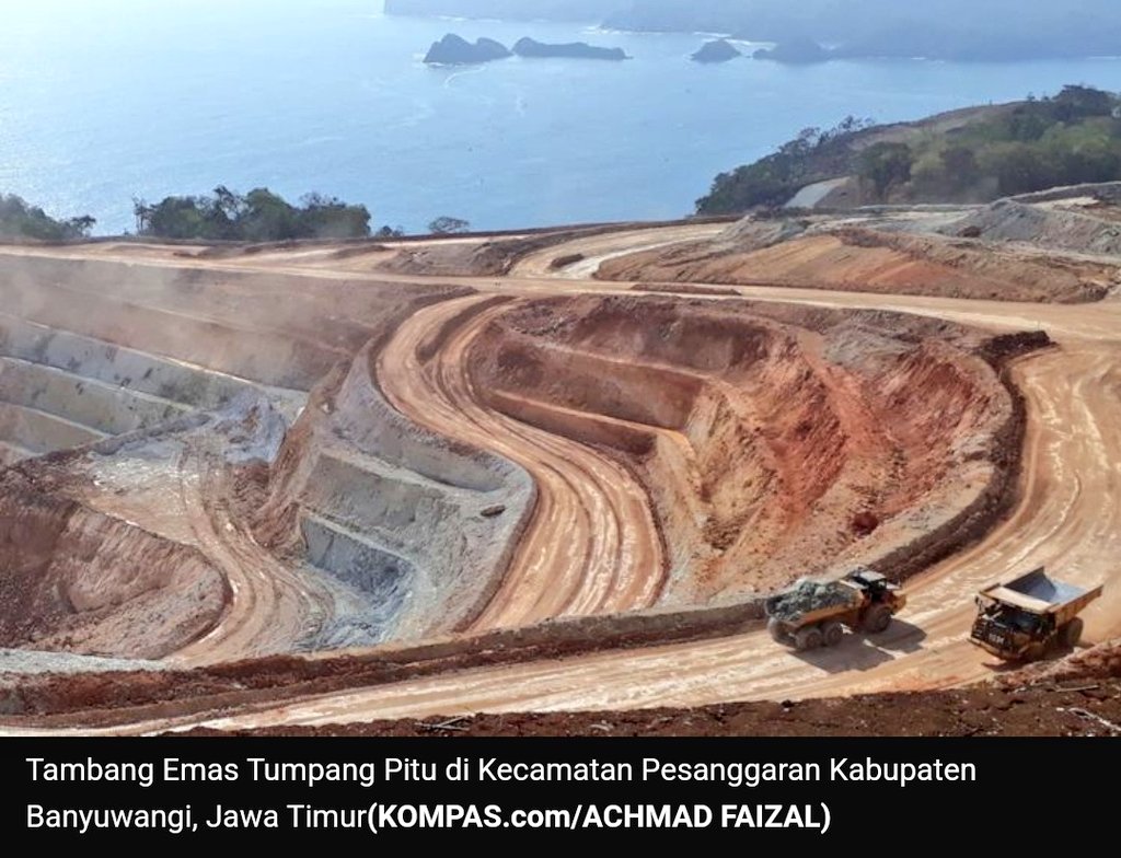 Ini bukan di Freeport, 
Ini di Banyuwangi brader, 

Kode aja, ini bakal Rame... Tinggal tunggu waktu. 
Pemainnya mantab mantab✌

Tambang emas Tumpang Pitu, Banyuwangi