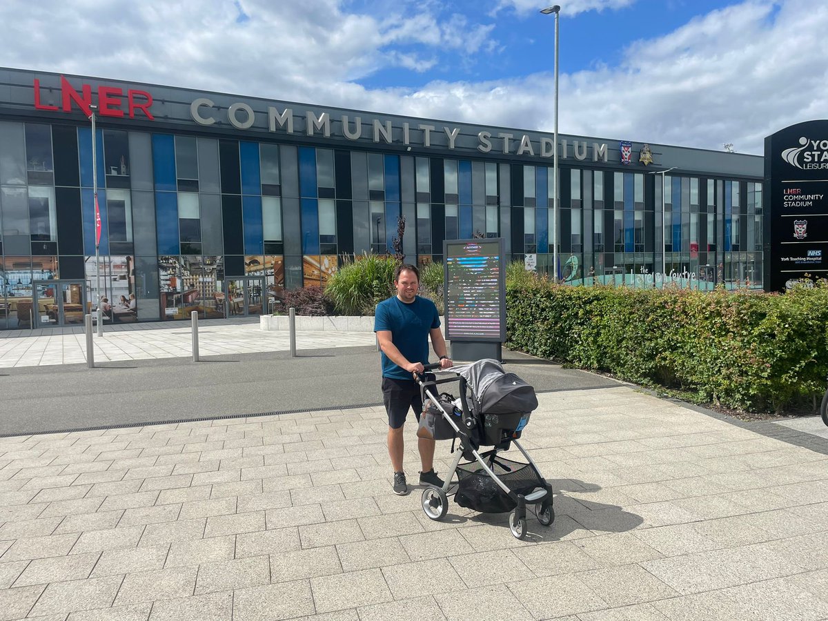 danchemistryset's tweet photo. Molly’s first trip to the Theatre of Dreams #YCFC @YorkCityFC https://t.co/mg8mN8q9vJ