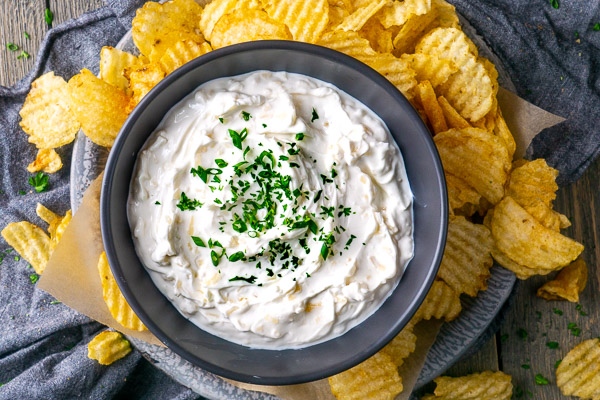SeniorServing's tweet photo. Check out this scrumptious French Onion Dip recipe made with Greek yogurt for added creaminess and nutrition. This dip is a must-have party appetizer! https://t.co/wJCVKm1P67 https://t.co/oN92hSOza0