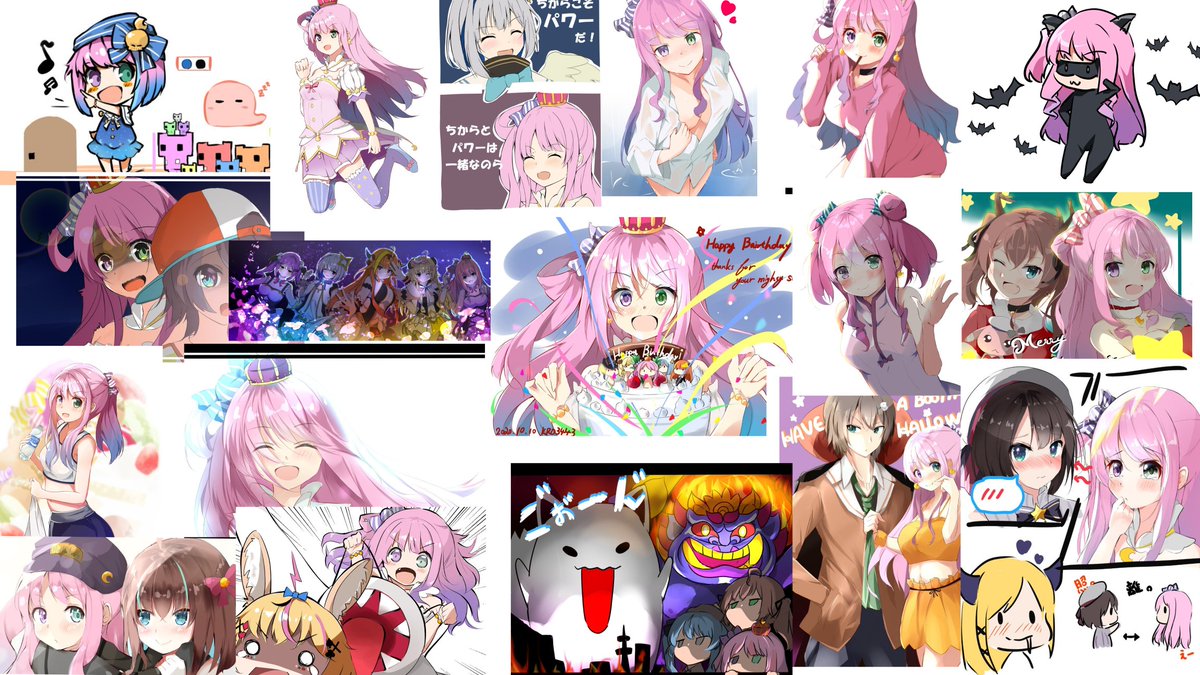 もうすぐ姫様描きはじめて100超えるかなと思ったら超えてた。とりあえず、把握できてるものだけ～(117枚分2年10か月分) 