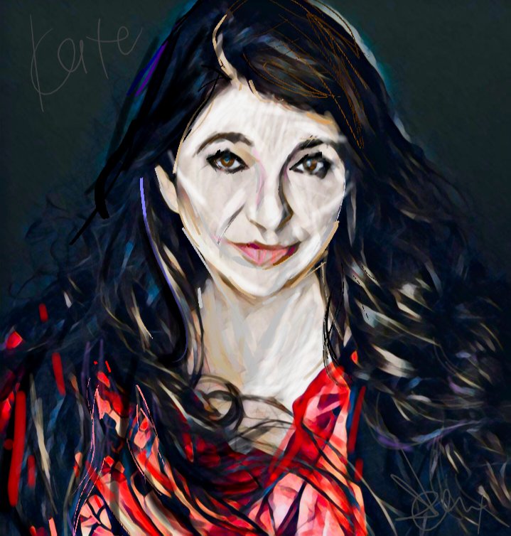 DeanKellyArts's tweet photo. Happy birthday, a special one, to my most cherished artist in any medium, Kate. An abiding inspiration, thank you for all of the moments of pleasure. A #DigitalDoodle for the #FishPeople x @katebushnews #KateBush #DeanKelly https://t.co/JWJzsOD4ih