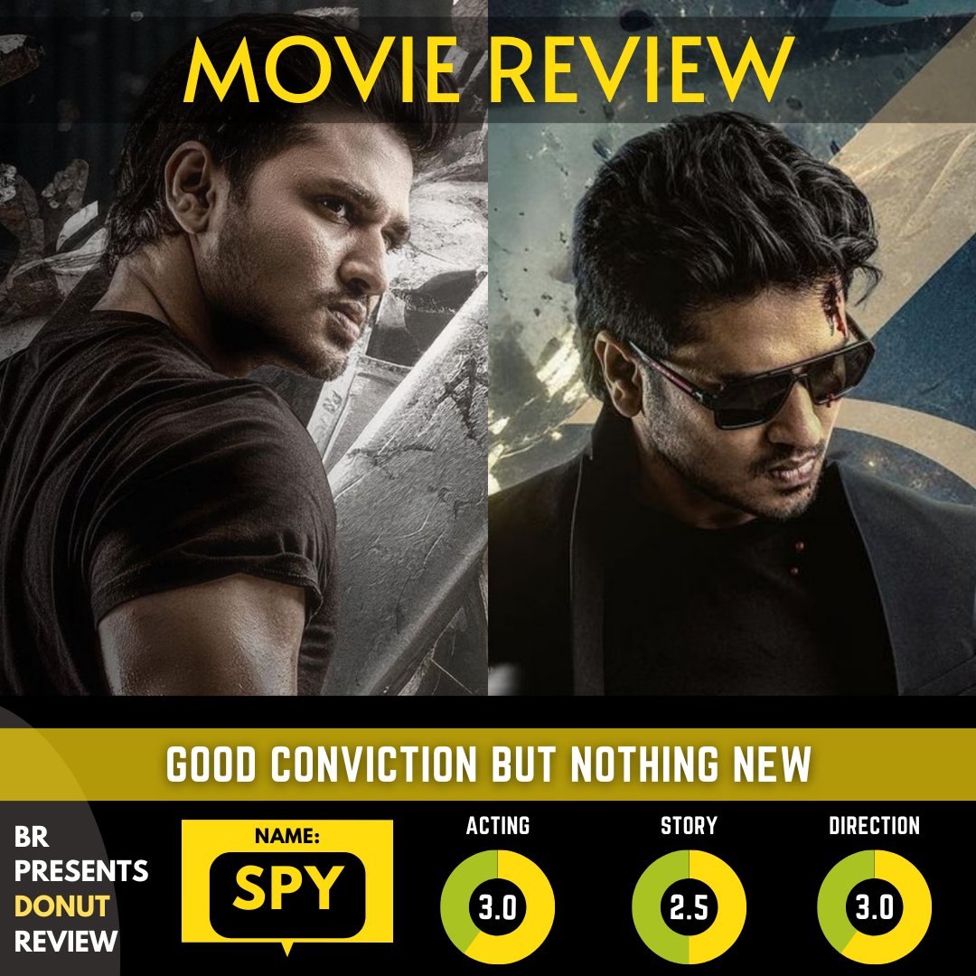 CineRanker's tweet photo. . #NikhilSiddhartha has gained a reputation for his mystery thriller adventure movies especially among the Hindi Audiences after #Karthikeya Films. This one feels quite similar on a tighter budget
#BRDonutReview
#Spy
#SpyMovieReview
#SpyReview https://t.co/sRFu3br9SD