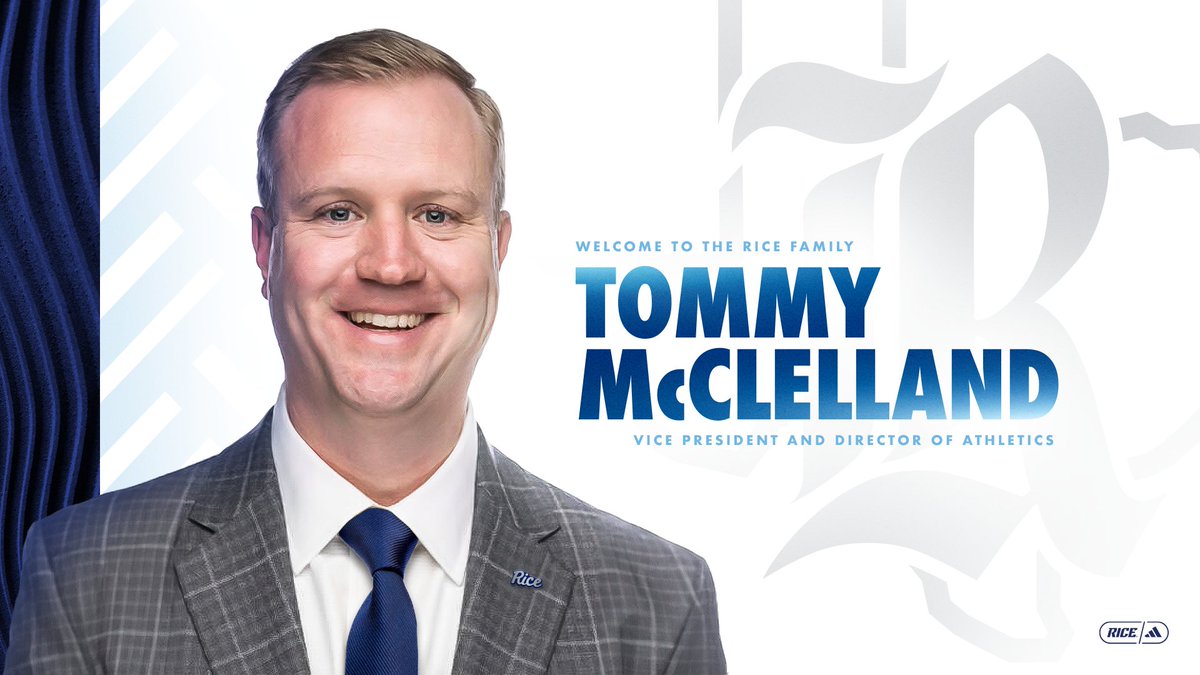 RiceAthletics's tweet image. Welcome to the Rice Family, @tmcclelland!

Release » RiceOwls.co/TM-RiceAD

#GoOwls👐 x #RFND