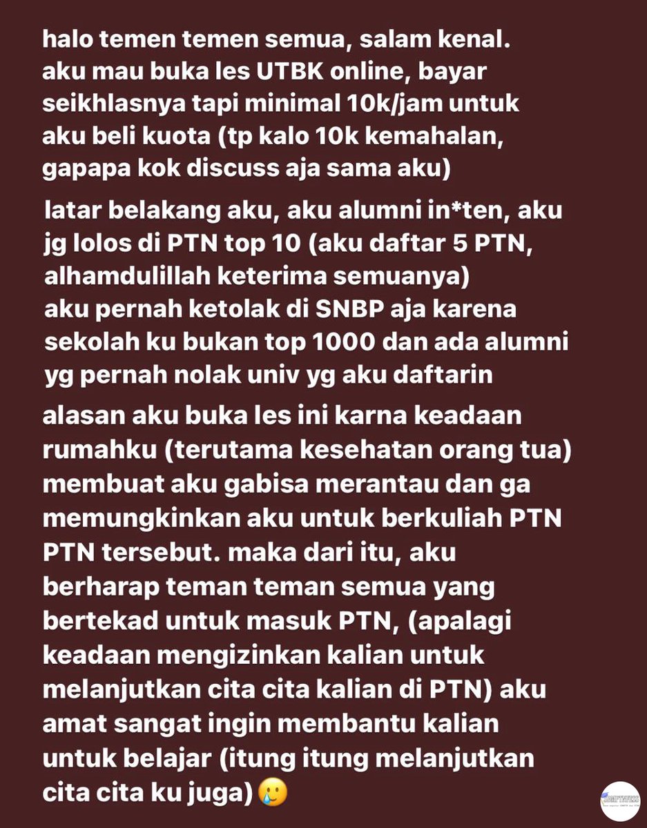 PTN! yuk semangat belajarnya, rep ya kalo ada yang berminat. terima kasih🙇‍♀️
