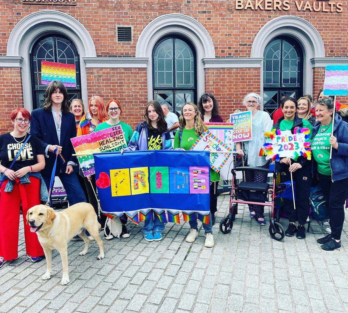 Brilliant day at Stockport Pride, a day of joy and celebration, it was a privilege to take part #stockportpride