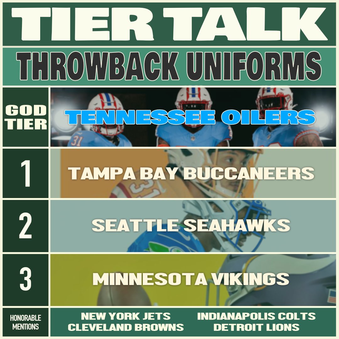 Best NFL Throwback Uniforms