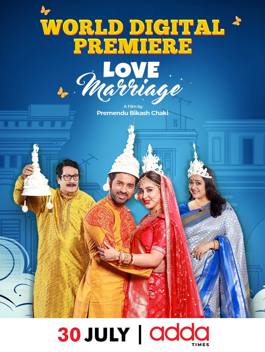 Bengali film #LoveMarriage (2023) by @pbchaki, ft. @AnkushLoveUAll @Love_Oindrila #RanjitMallick @AdhyaAparajita & #SohagSen, now streaming on @addatimes.

@SurinderFilms @nispalsingh @savvygupta
