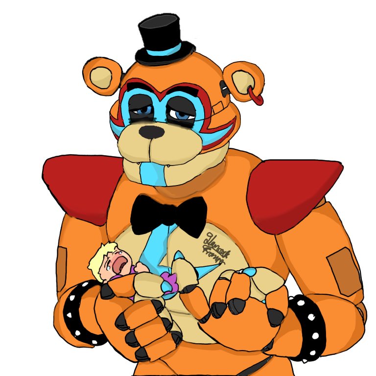 Withered Freddy over Ruined Freddy [Five Nights at Freddy's