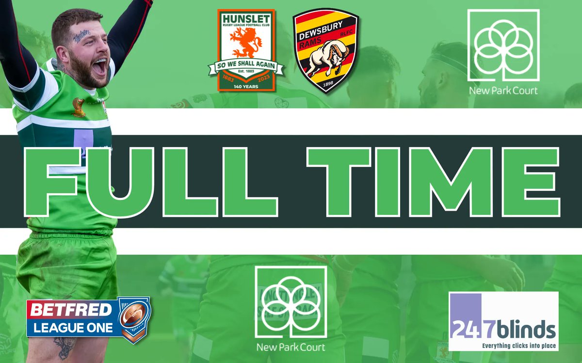 HunsletRLFC's tweet photo. HANG IT IN THE LOUVRE!! Hunslet beat unbeaten Dewsbury 16-14!! YEEEESSS BOYS!! 🧡💚 https://t.co/56ulklgghW
